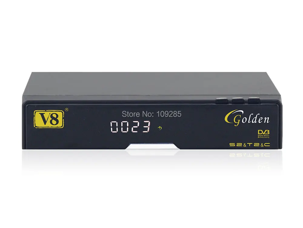 Freesat V8 Golden Dvbs2/t2/c Satellite Receiver + Usb Wifi Adapter, Support Cccamd Newcamd