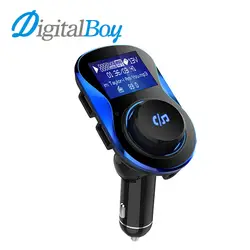 Digitalboy автомобильный fm-трансмиттер Bluetooth гарнитура для авто громкой связи Беспроводной Автомобильный MP3-плеер 1.4 "Большой Экран Поддержка TF
