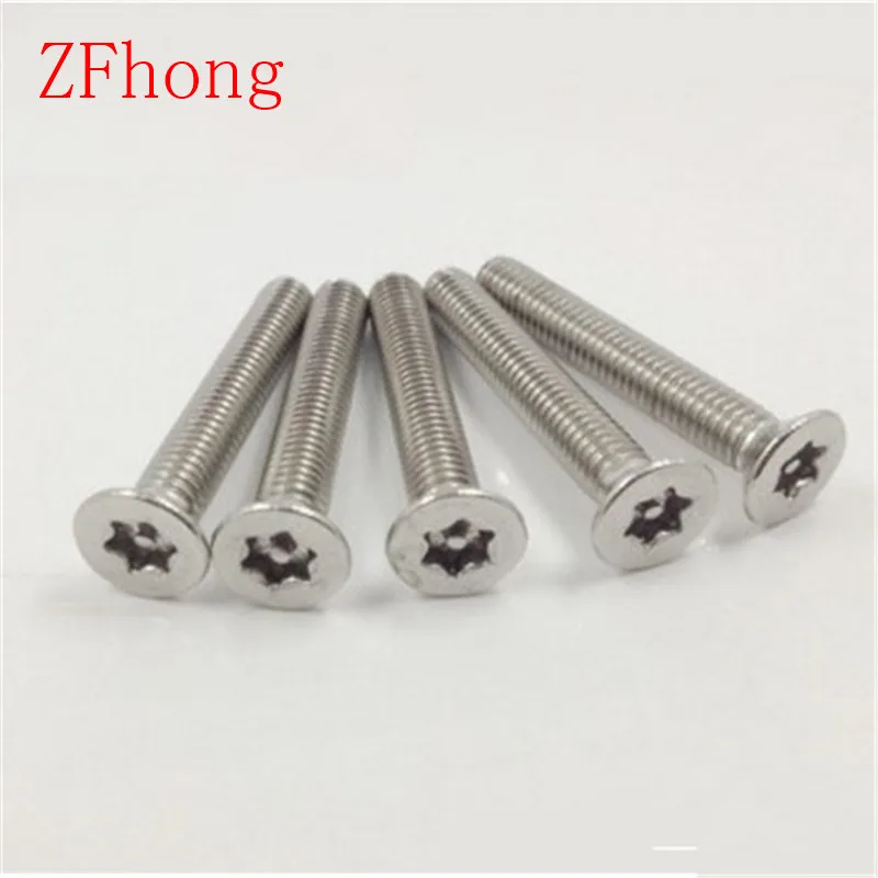 Винт torx M3 * 5/6/8/10/12/500 плоский винт Torx из нержавеющей стали с потайной головкой