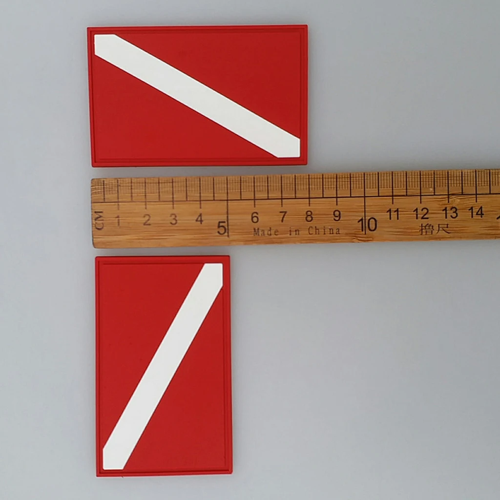 Multi-Purpose Scuba Dive Diver Down Flag Patch Badge for Underwater Snorkeling Diving Gear Equipment 8x5 cm