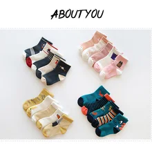 5 пар/лот, тонкие летние носки из чистого хлопка с сеткой для маленьких девочек и мальчиков, унисекс, симпатичный милый мультяшный чулок, Calcetines, 0-12 M, 12-36 M