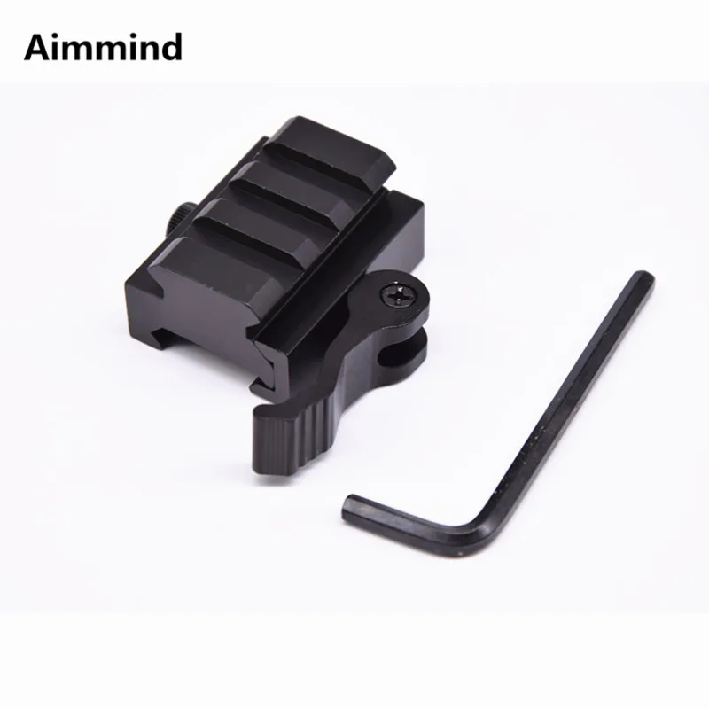 2шт 0," 3 слота быстроразборный замок-рычаг маут Пикатинни адаптер 20 мм Пикатинни для AR15 M16 винтовка Красный точка зрения