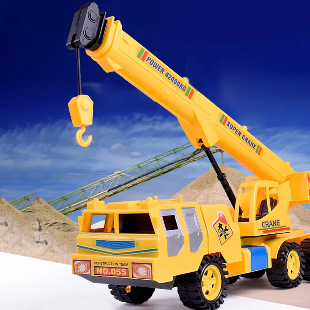 

MrY New Mini Rc Engineering Truck Tractor Model Kid Car Toys Simulation Car for Children Toys for boys Gifts Crane Truck