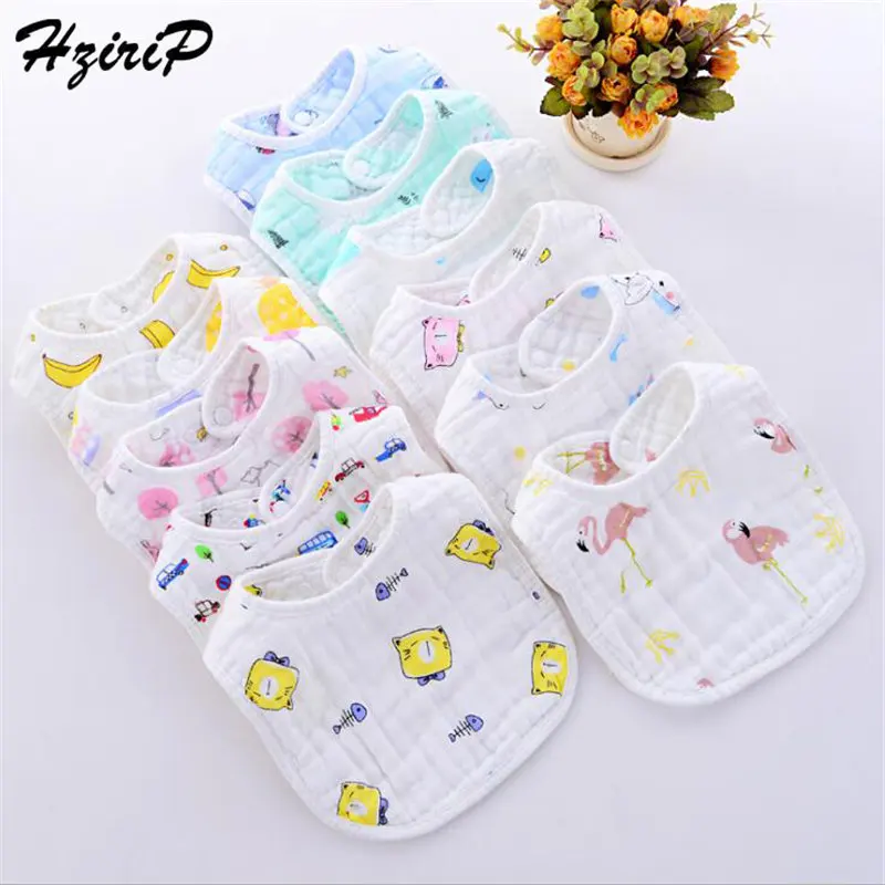 

HziriP 2018 Stylish Unisex High Quality Bibs Cotton Lovely Cartoon Fresh Cute Sweetest Simple Waterproof Bib Durable 11 Colors