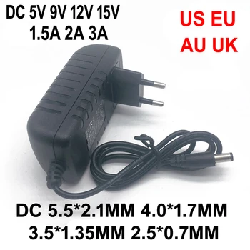 

DC 5V 9V 12V 15V 1.5A 2A 3A Universal power adapter AC 100-240V Converter Adapter Charger Power Supply EU US AU UK Plug