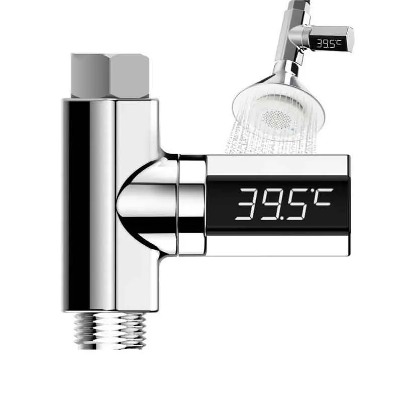 

Updated version LW-102 LED Display Home Shower With Water Thermometer Water Flow Temperature Monitor Led Display Shower Thermome
