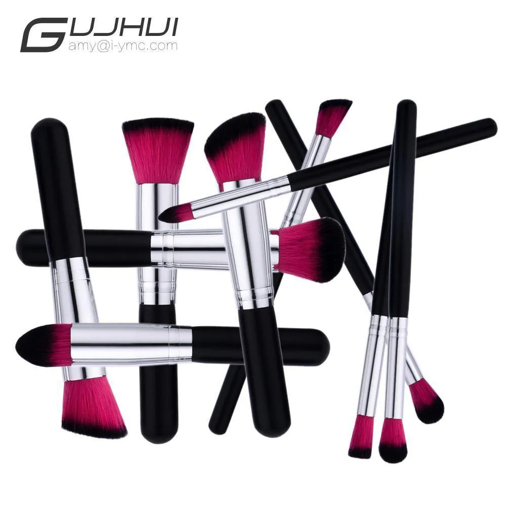 GUJHUI Makeup Brush 10PCS Make Up Foundation Eyebrow Eyeliner Blush Cosmetic Concealer Brushes Cosmetic Concealer Brushes Nylon