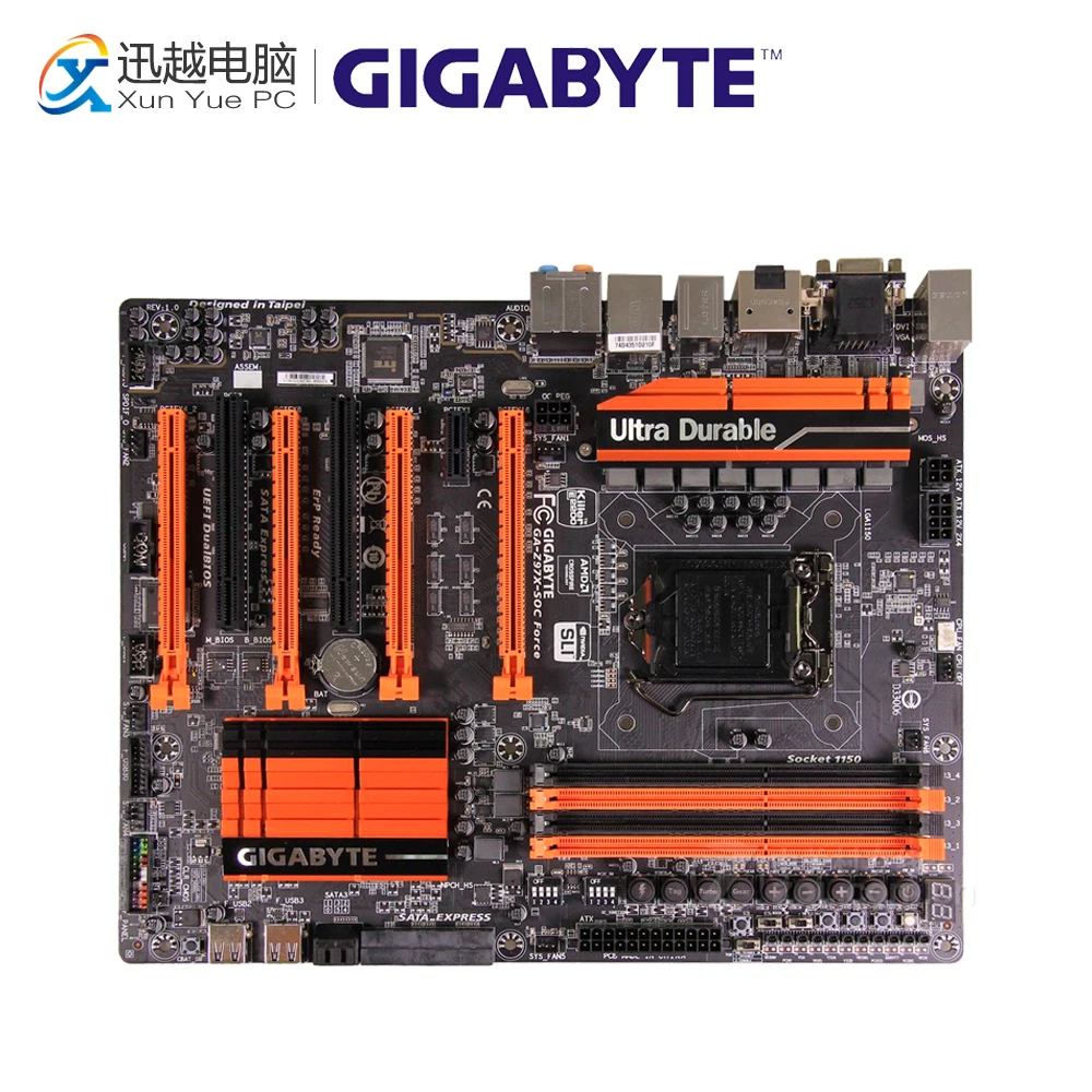 

Gigabyte GA-Z97X-SOC Force Desktop Motherboard Z97X-SOC Z97 LGA 1150 DDR3 64G SATA3 USB3.0 ATX