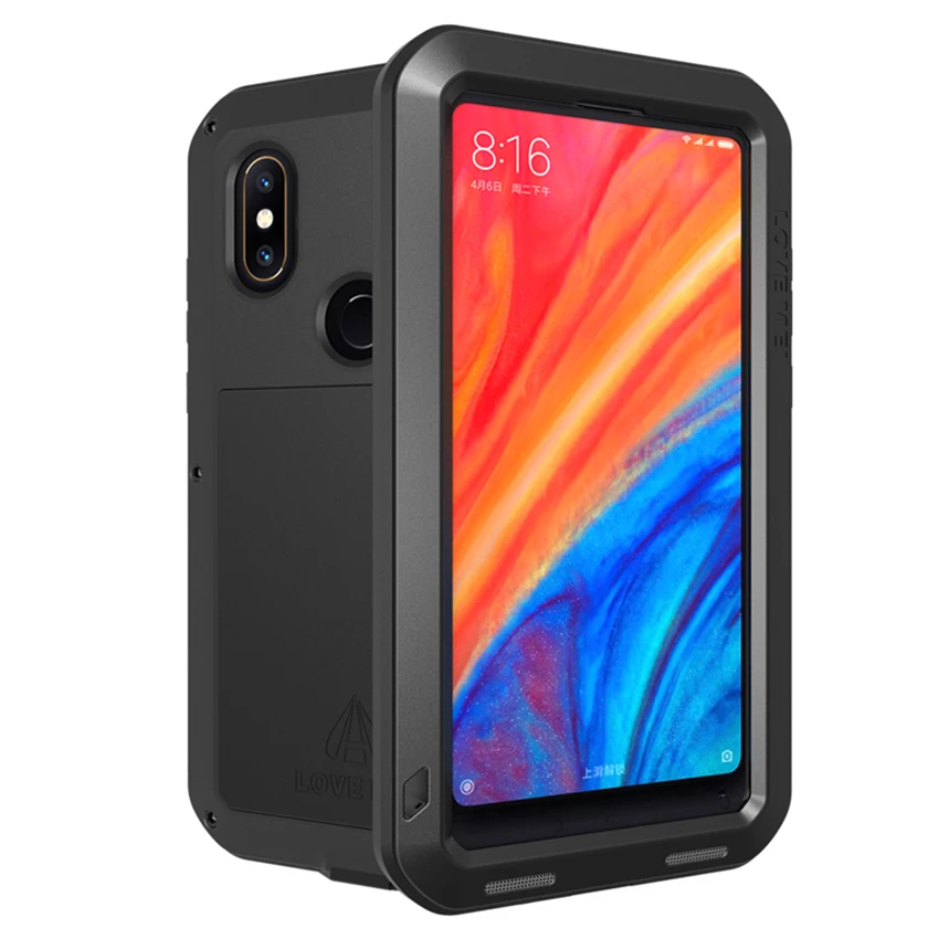Ceny Miłość Mei Metal obudowa do xiaomi mi 6 8 9 Max 2 Max 3 mi X 2 mi X 2 S, odporna na wstrząsy telefon etui na xiaomi 9 wytrzymała, odporna na upadek pancerna obudowa