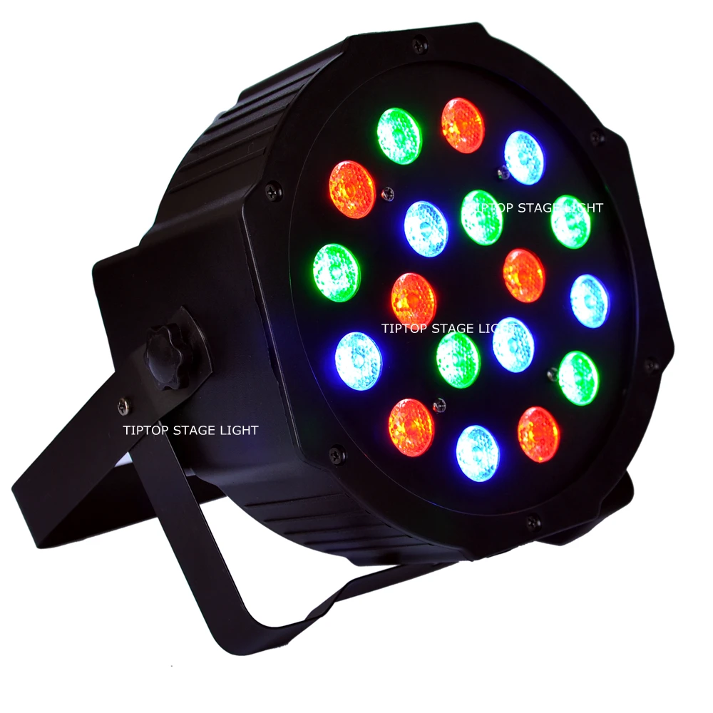 20 шт./лот 18x3 W rgb-светодиодный отражатель света Hi-качество Светодиодные par-прожекторы DMX прожектор 3/6Chs Slim Led PAR 90 V-240 V 54 Вт мытья СИД с эффектом свет