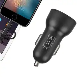 5 V 2.1a ABS Dual USB быстрой зарядки цифровой Дисплей авто телефон Tablet Зарядное устройство автомобильный аксессуар для телефона и планшета