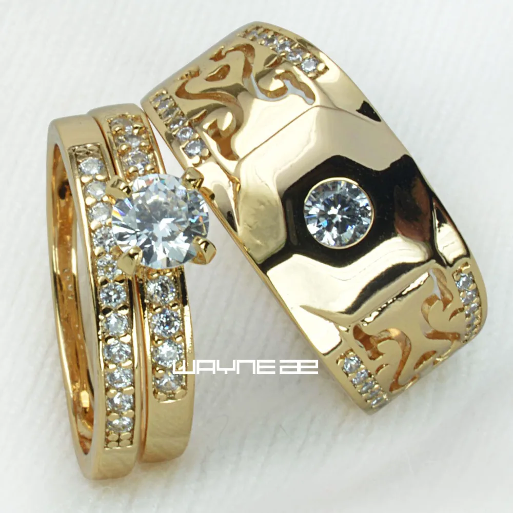 

cubic zirconia lover's RING BAND R285, men size 9-15; women size 6-10