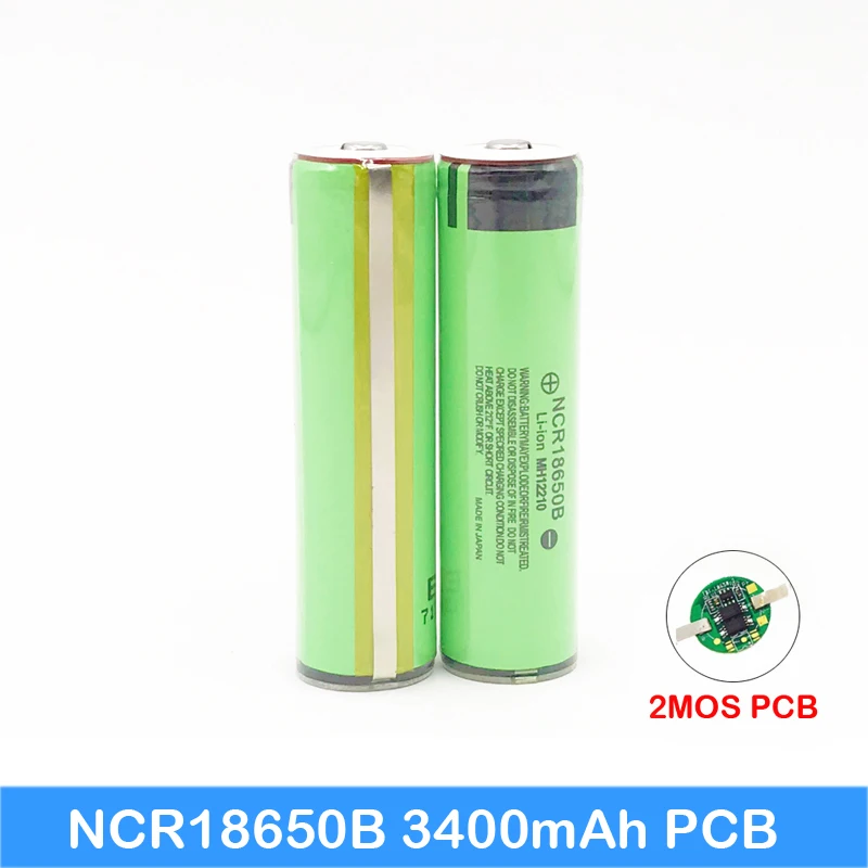 2018 Оригинал 18650 3400 мАч аккумуляторной батареи 3,7 В литий-ионный перезаряжаемая батарея PCB защищены NCR18650B 18650 3400 мАч Turmera Новый oc06
