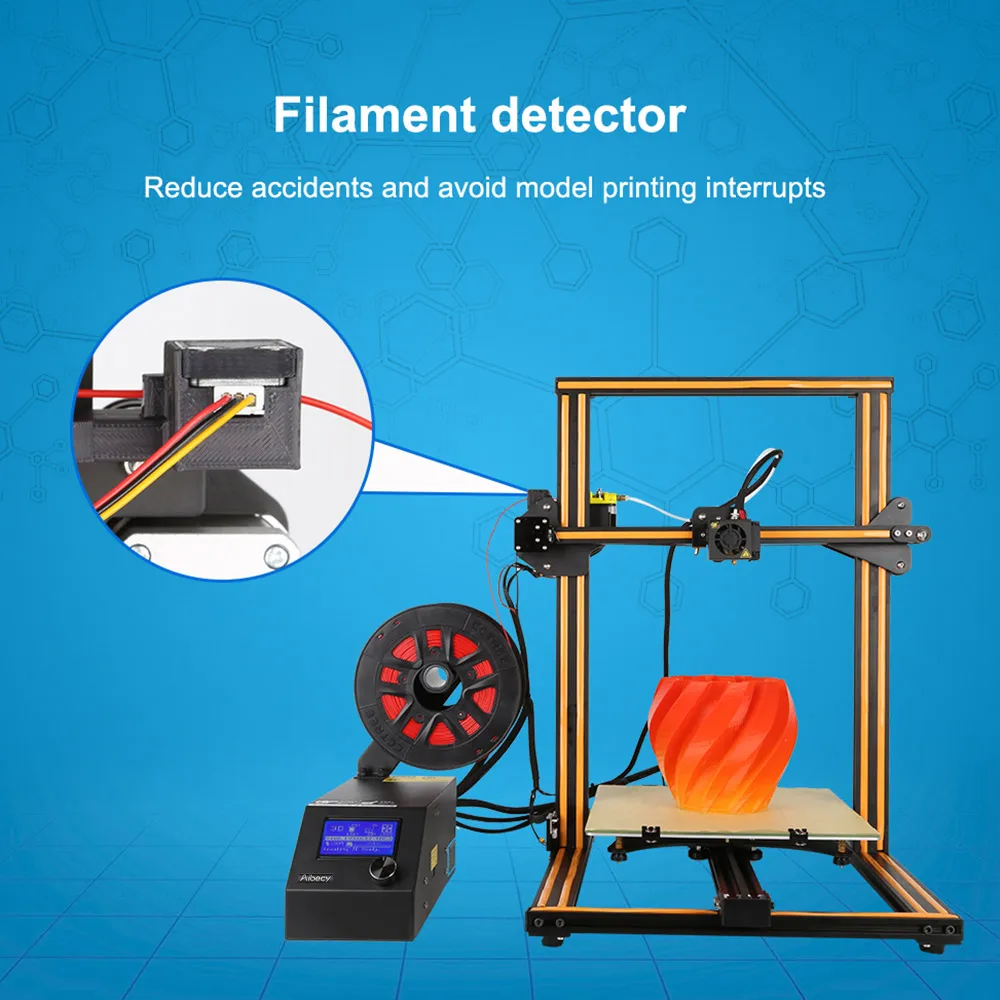 Aibecy CR-10S самостоятельная сборка 3D DIY принтер большой размер печати 300*300*400 мм алюминиевая рамка накаливания детектор 270 Вт Мощность