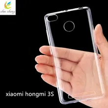 0.5mm for Xiaomi Redmi 3s Case Cover Ultrathin Transparent TPU Soft Cover Protective Case For Redmi 3 s Hongmi 3s bag