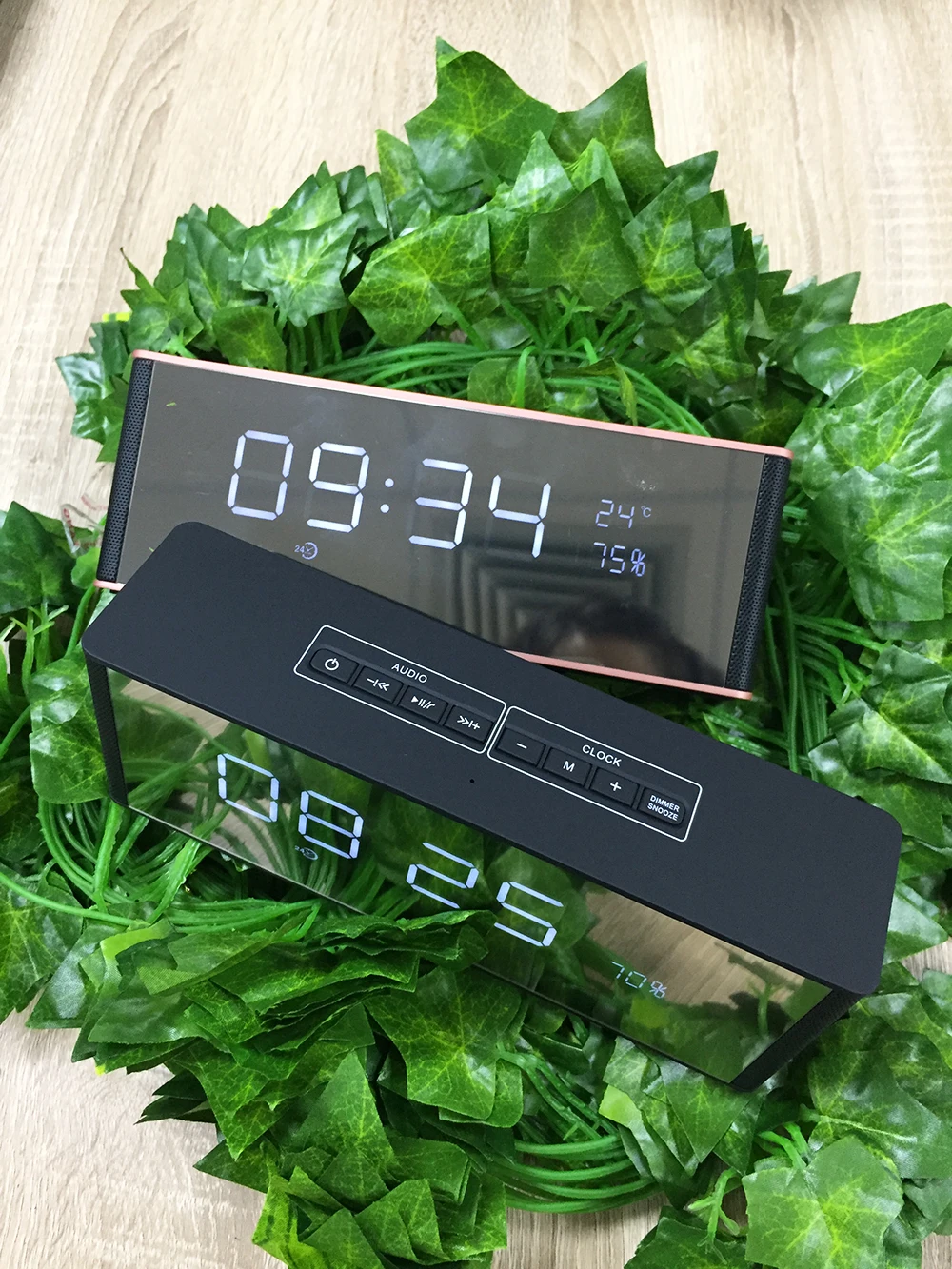 Portable Bluetooth Speaker 10W Kalonki with LED Display FM Radio Alarm Clock Mic HIFI Mini Wireless Stereo Soundbar for Computer (18)