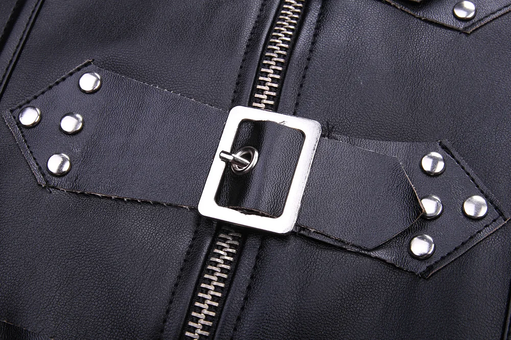Черный кожаный корсет в стиле стимпанк без бретелей с открытой чашкой бюстье сексуальный корсет с лямкой на шее Топ с молнией спереди