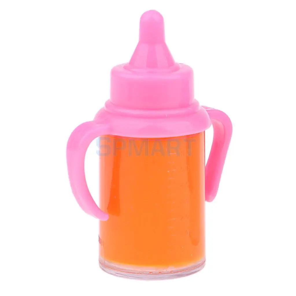 Newborn Toddler Doll Magic Feeding Bottle Reborn Juice Bottle With Pacifier Liquid Disappearing Drinking Bottle (Single Bottle)
