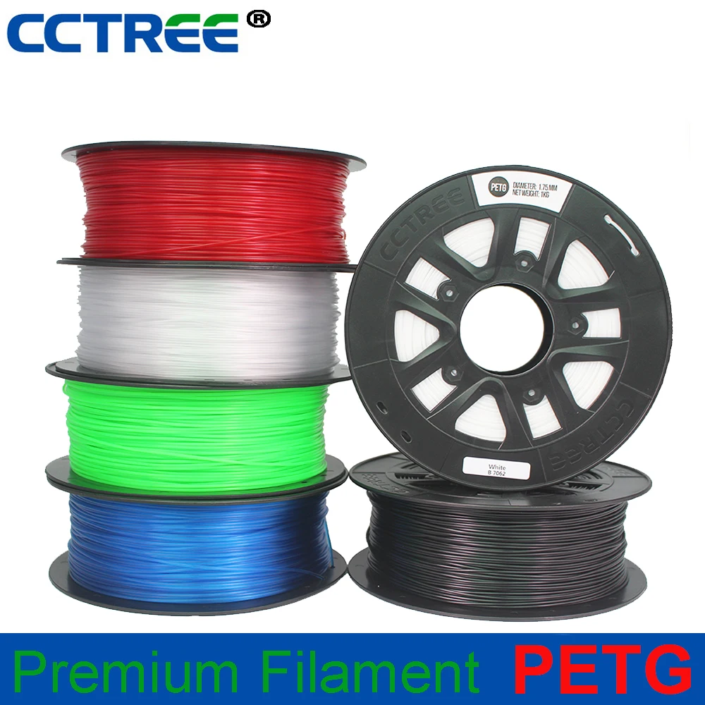 CCTREE 3D Printing PETG Filament with 6 colors 1.75mm For ...
