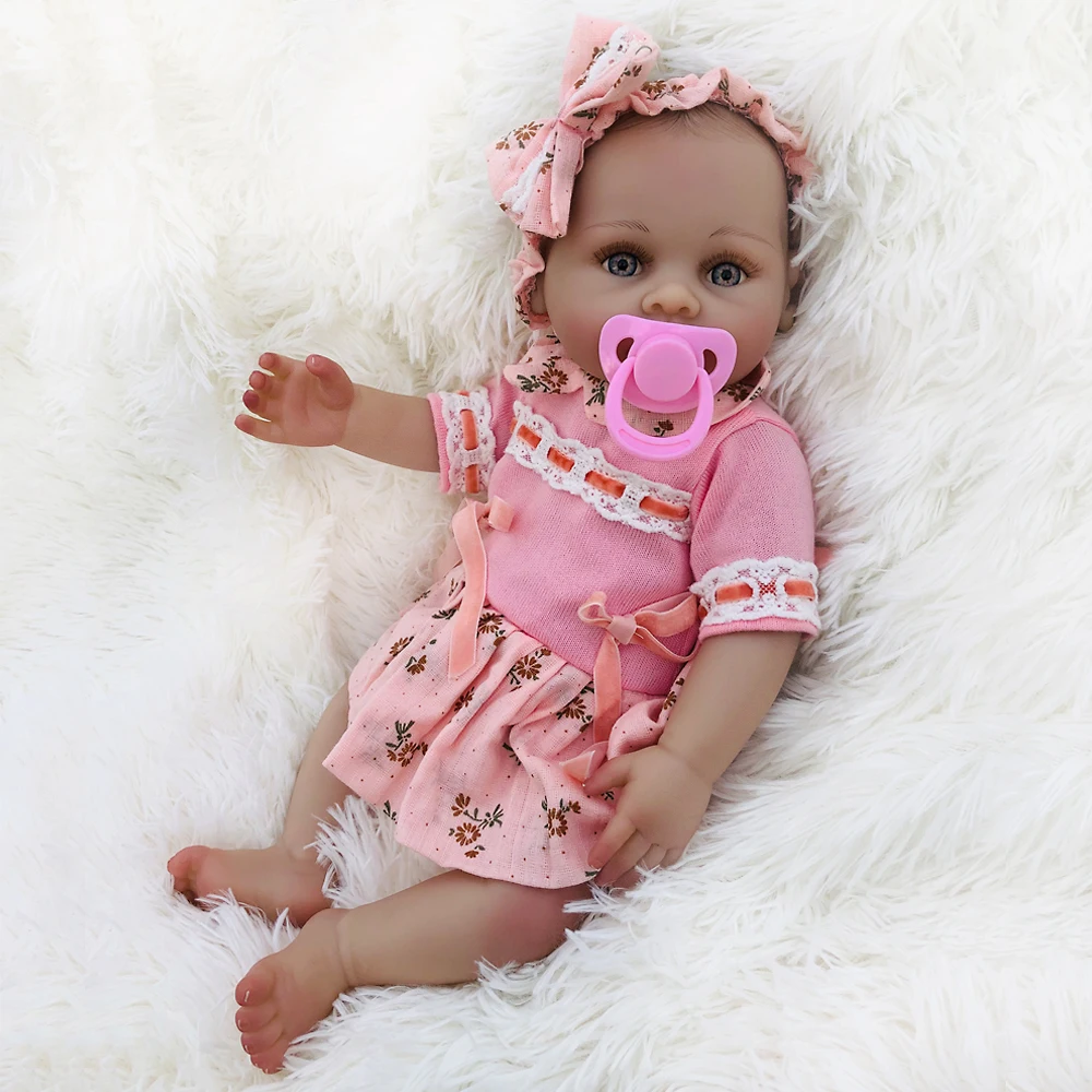 OtardDoll 20 дюймов Reborn baby doll 50 см полностью силиконовые реалистичные куклы-реборн Bonecas милая девочка для подарка на день рождения
