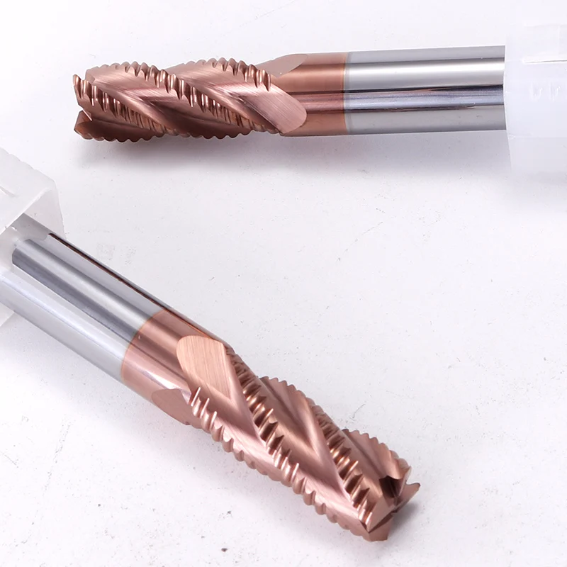 

Augusttools Cnc Endmill Carbide HRC55 4 Flutes Cutting Carbide Tungsten Steel Milling Cutter Roughing End Mill Metal Cutter