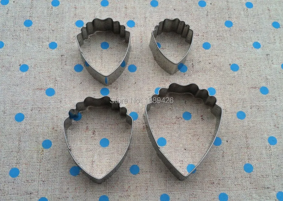 Rose Petals Cake Decorating Tools,4 pcs/set Stainless steel Oval