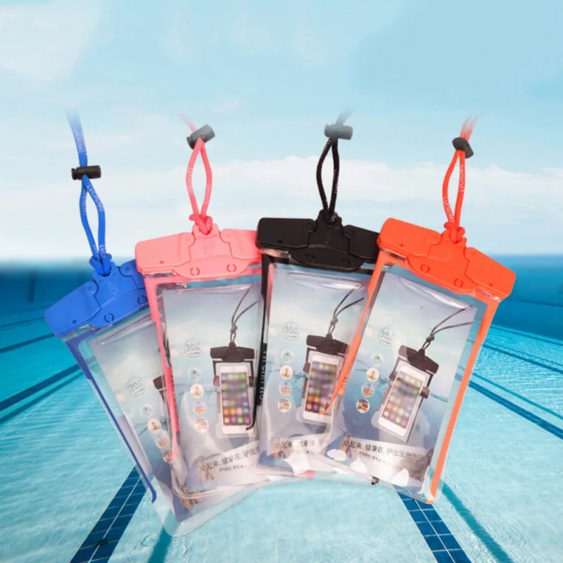 Бассейн водонепроницаемый небольшой пакет открытый Морской Дайвинг отдых универсальный чехол хранение мобильных телефонов сумки с ремешком сумки для плавания
