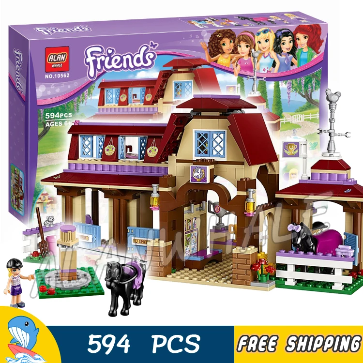 

594pcs Friends Girls Heartlake Riding Club Stables 10562 Model Building Blocks Princess Assemble Toy Bricks Compatible with Lego
