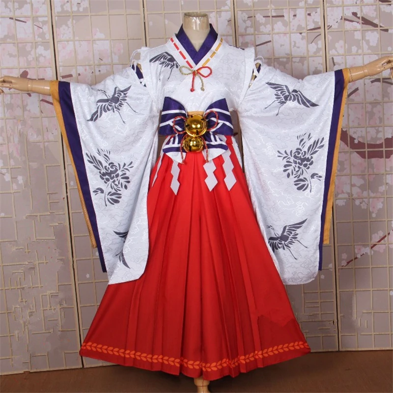 Onmyoji Новый SSR Yu Yujin косплей костюм игра Униформа костюмы ведьмы Одежда