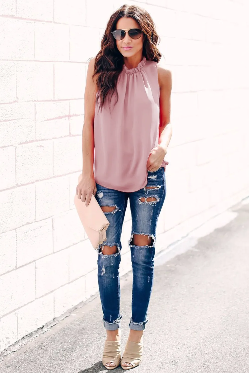 Pink-Ruffle-Trim-Neckline-Tank-Top-LC252085-10-6