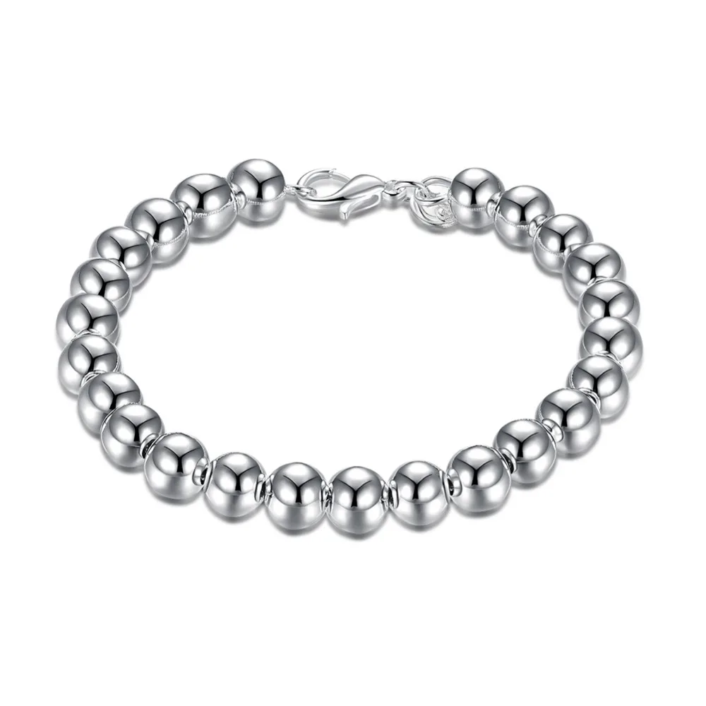 

H126 New 2014 sterling 925 sliver bracelet fashion hand chain for women part bracelets jewelry Factory Direct Sale