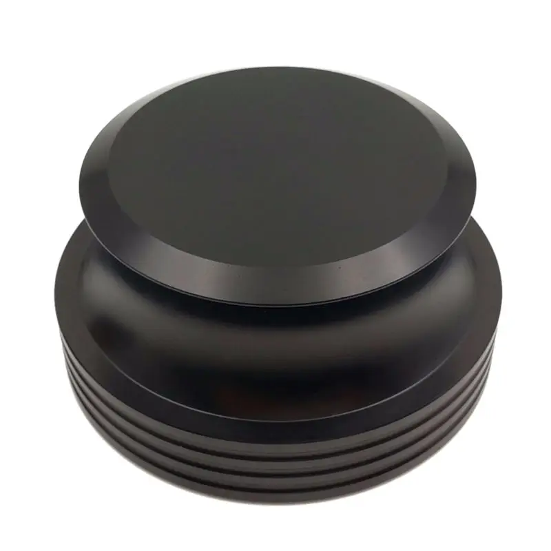 Алюминиевый Металл Виниловая пластинка вес стабилизатор диск сбалансированный зажим для проигрывателя LP проигрыватель аксессуары - Цвет: Черный