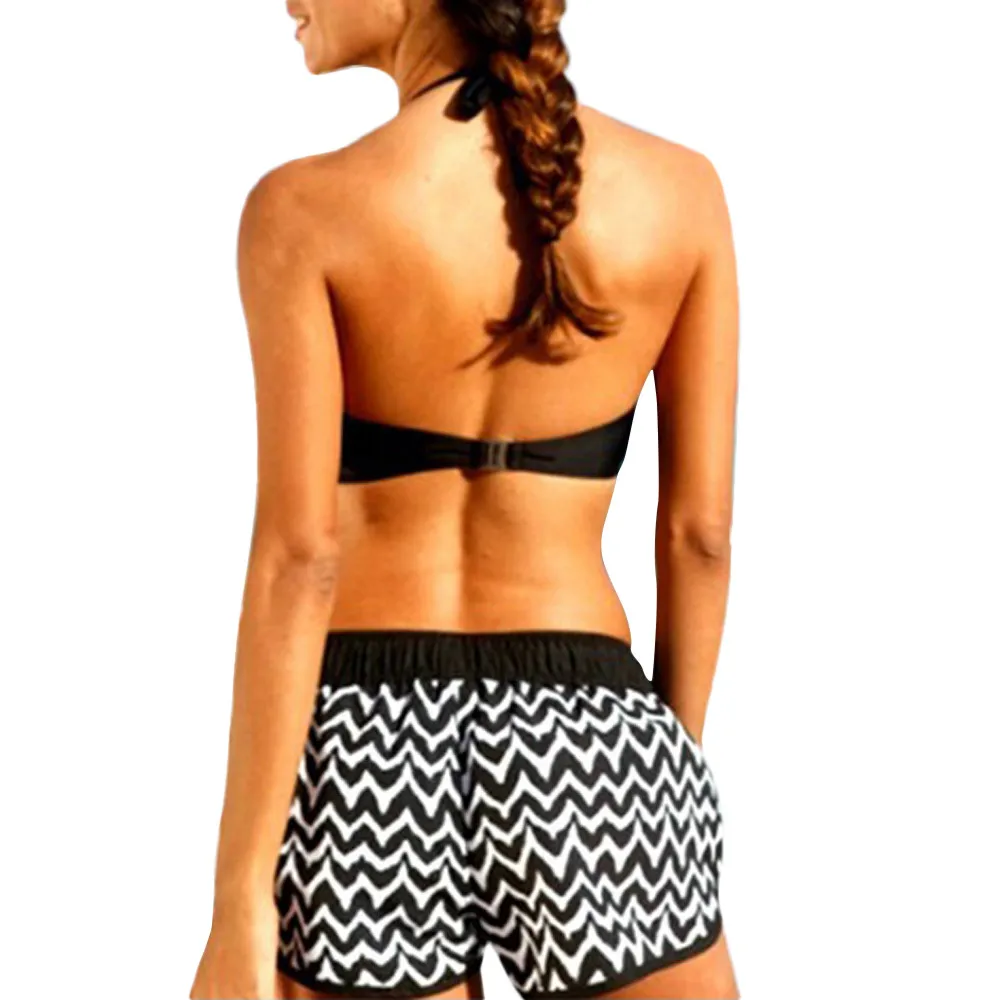 بيكيني 2019 المرأة Tankini مجموعات اثنين من قطعة بيكيني مجموعات مع تصفح قصيرة الصبي السراويل ملابس السباحة ثوب السباحة النساء البيكينيات упа