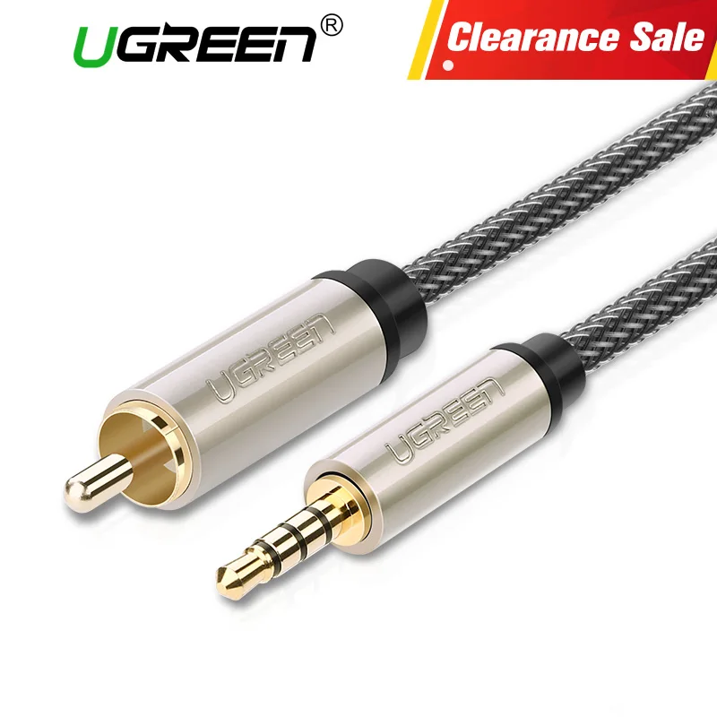 Ugreen RCA to 3.5 Jack Aux Cable Stereo Digital Coaxial Audio Rca Cable