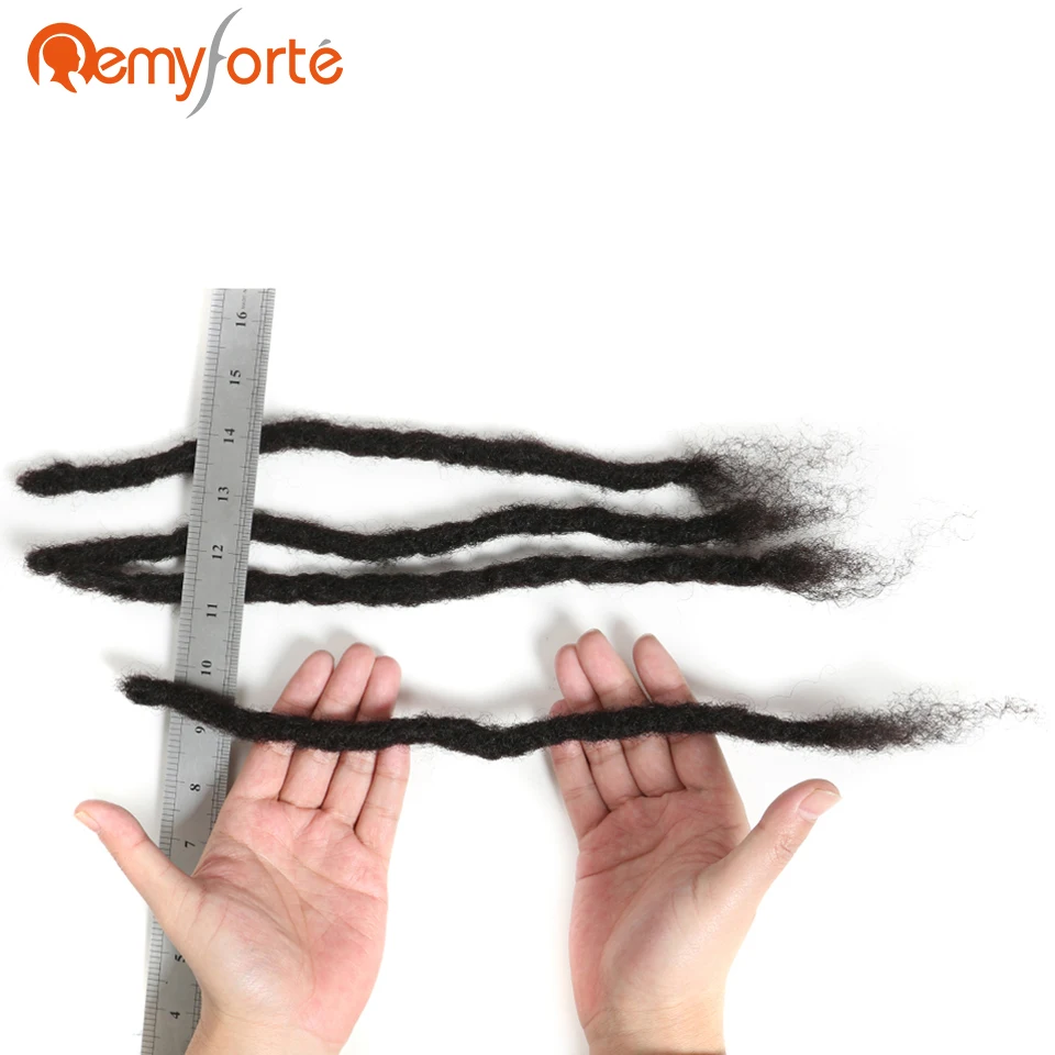 

Remy Forte Brazilian Curly Dreadlock Human Hair Soft Crochet Braid Dreadlock Hair Extention Remy 20 Strands HandMade Braiding