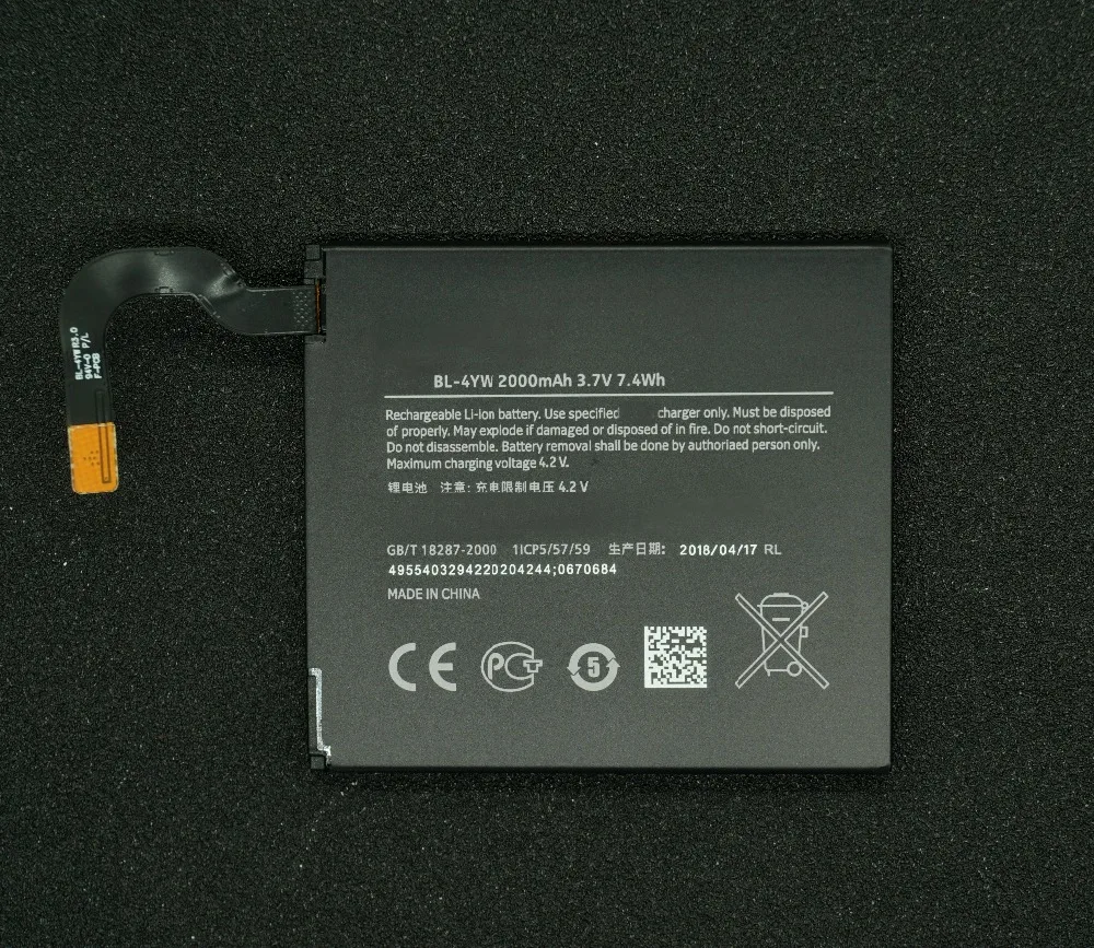 LehonS Новый 2000 мАч смартфон литий полимерный аккумулятор для Nokia Lumia 925T 922 RM 893 892 955 BL