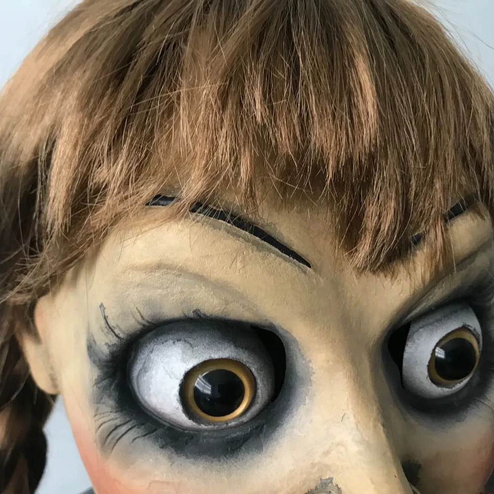 Movie Annabelle Comes Home Judy Warren Cosplay Masks Emma Horror Full Head Helmet Latex Horrible Mask Party Halloween