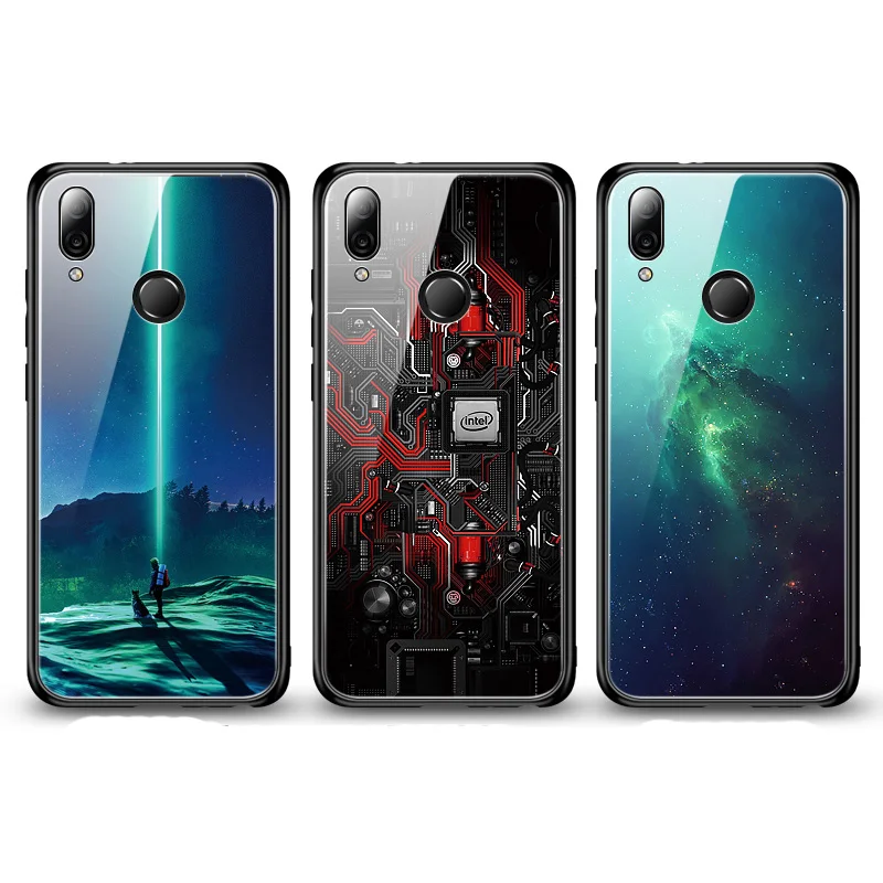 Стеклянный чехол Aixuan, чехол для huawei Honor Play, силиконовый чехол из закаленного стекла для телефона s, чехол для huawei Honor Play, чехол, 6,3