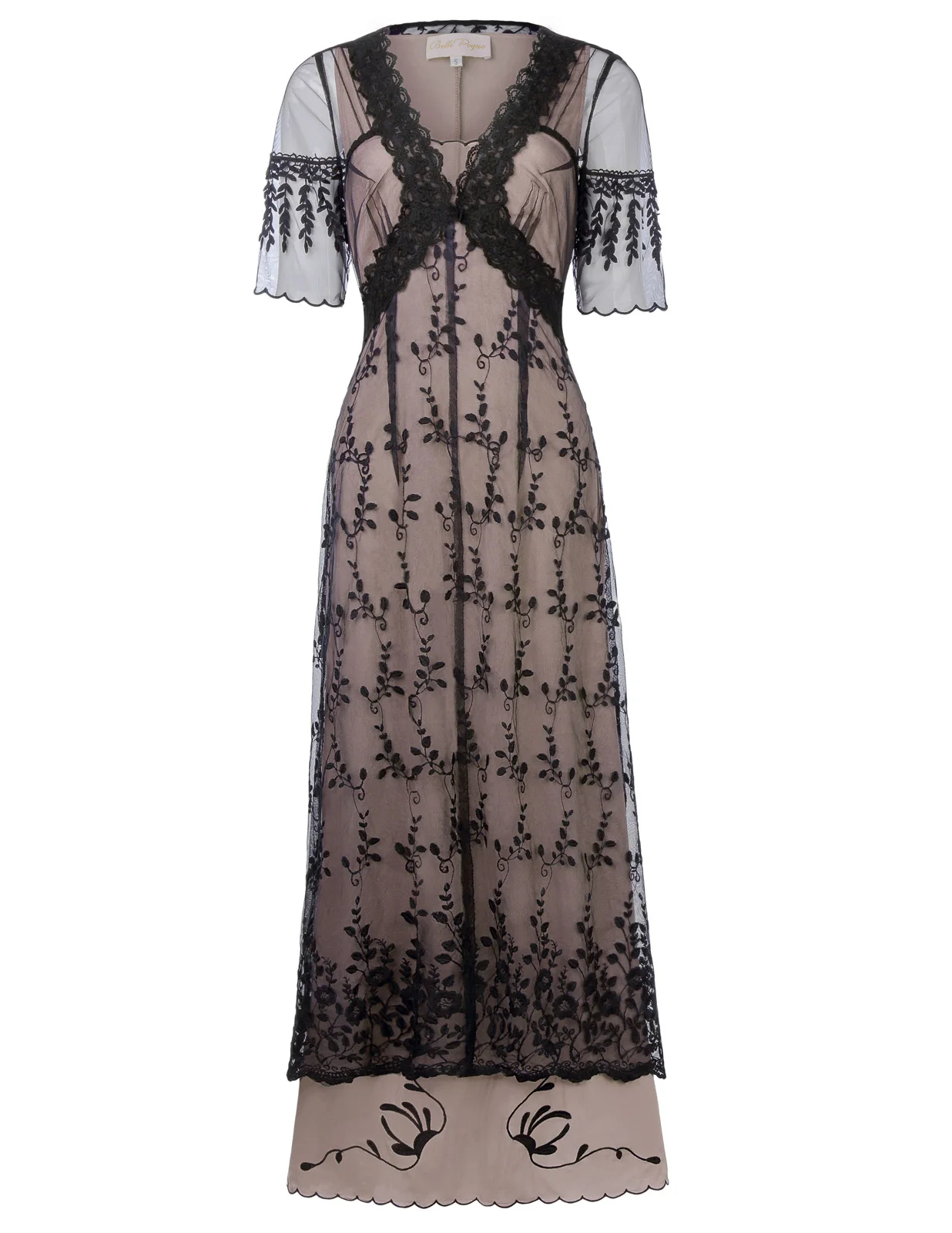 Belle Poque кружевное ТРАПЕЦИЕВИДНОЕ сексуальное богемное пляжное платье с v-образным вырезом Макси подиумное платье макси длинное платье с принтом весеннее платье 3 цвета - Цвет: Khaki