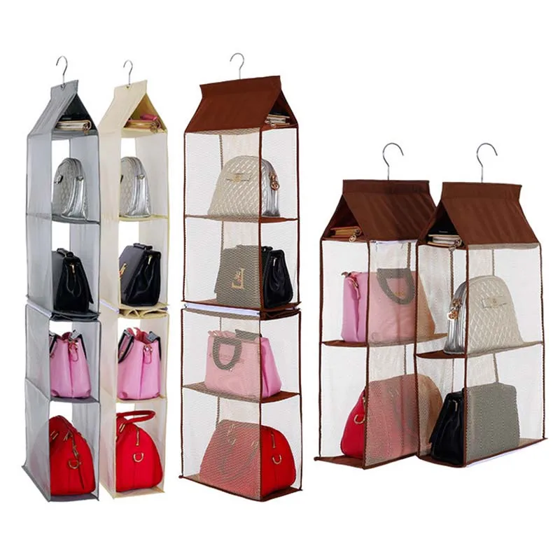 

Handbag Hanging Holder Organizer Backpack Storage Bags Closet Door Back Shoe Bag Rack Hangers Home Organization Supplies