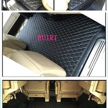 Хорошее качество! Индивидуальный полный набор автомобильных ковриков+ коврик для багажника для Toyota Alphard 7 мест- водонепроницаемые ковры