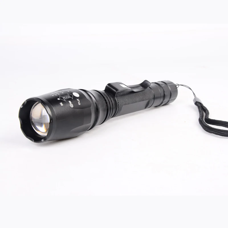 5000 Lumen UK hot sale 2*18650 battery flashlight LED tactical torch