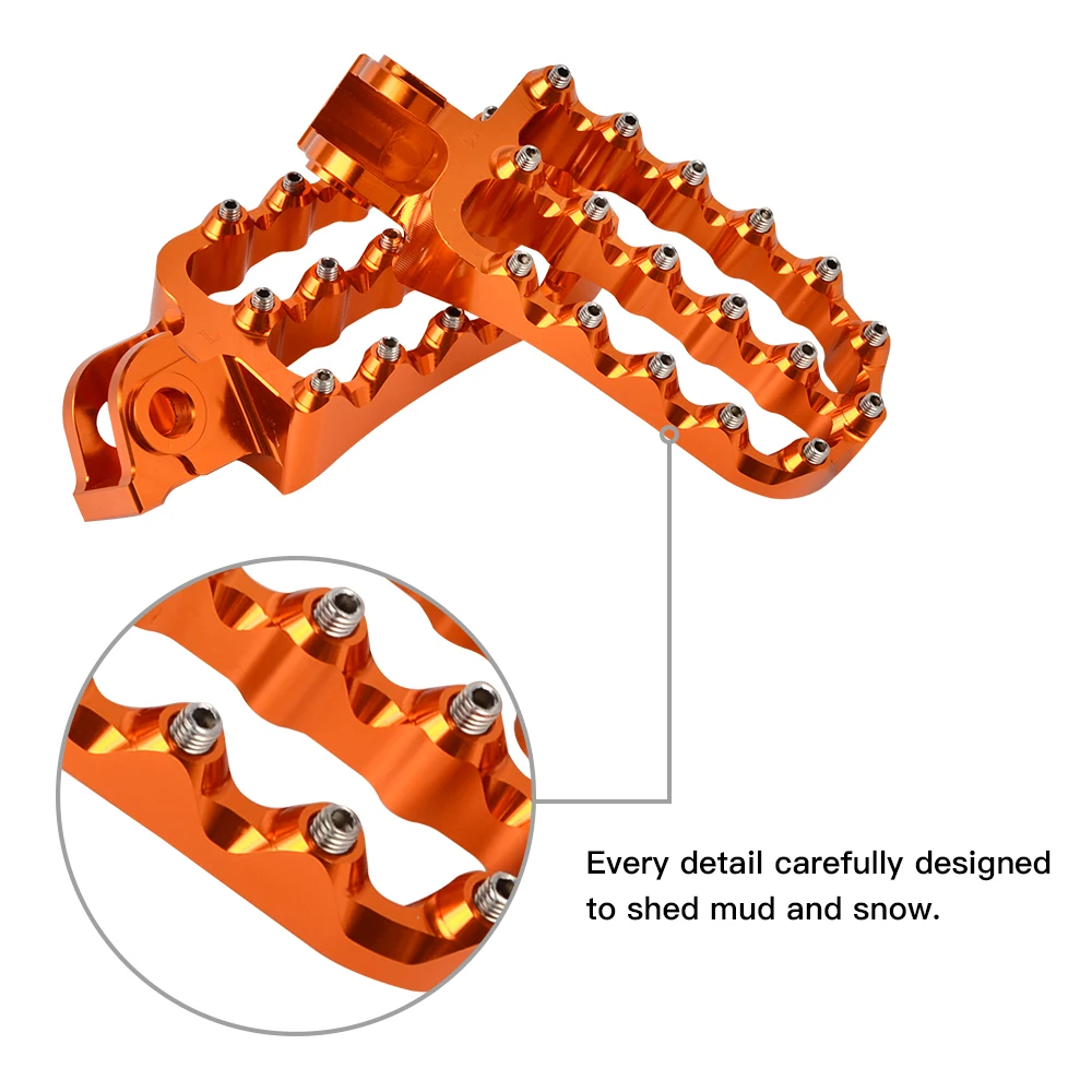 Алюминий подножки для мотоцикла комплект moto широкая подножка Нержавеющая сталь для KTM 790 Приключения Супер moto 1290 1190 950 690 Husqvarna