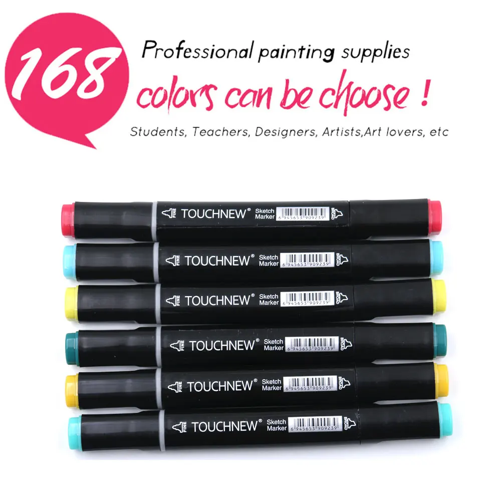 TOUCHNEW 30/40/60/80 цветов художественные маркеры на спиртовой основе рисунок набор манга двуглавый