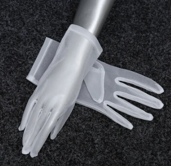 Весенне-летние женские сексуальные сетчатые перчатки для выступлений, официальная длинная Солнцезащитная кружевная перчатка для вождения, 55 см, R1058 - Цвет: white 25cm