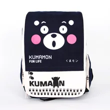 Корейский Новая Мода Kumamon Холст Мультфильм Анимация Рюкзак Мужчины Женщины Печати Голографические Рюкзак Ноутбук Школа Мешок Школы