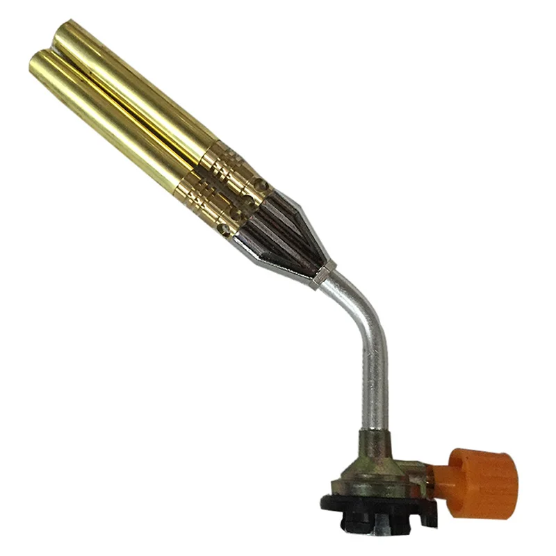 

Outdoor Double Flame Gun Gas Butane Blow Torch Welding Solder Iron BBQ Outdoors Tools