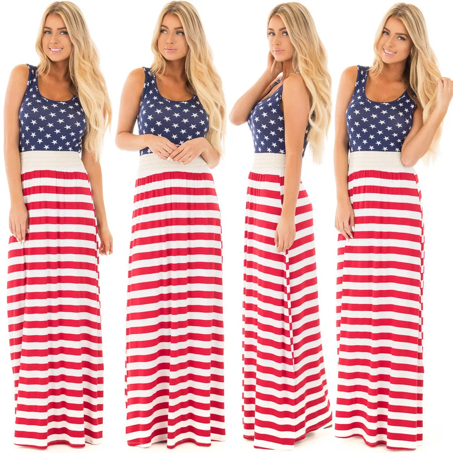 Summer Dress New Hot Sale Ankle length Robe 2017 American