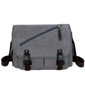 

WILIAMGANU Big Retro Shoulder Bag For Men Messenger Bags Casual Travel High Quality New School Men Crossbody Bags Canvas Vintage