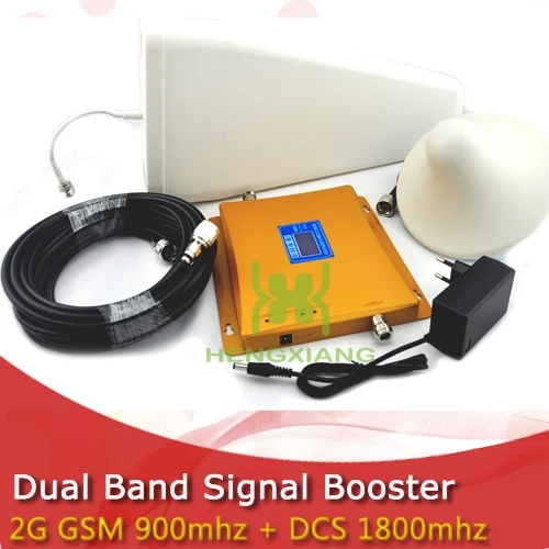 LCD Display 4G DCS 1800MHz 2G GSM 900Mhz Dual Band Mobile Phone Signal Booster GSM 900